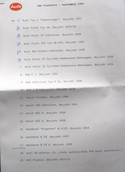 Auto-Union Modelprogram 1925-1939 sixty Factorphotos (10086)